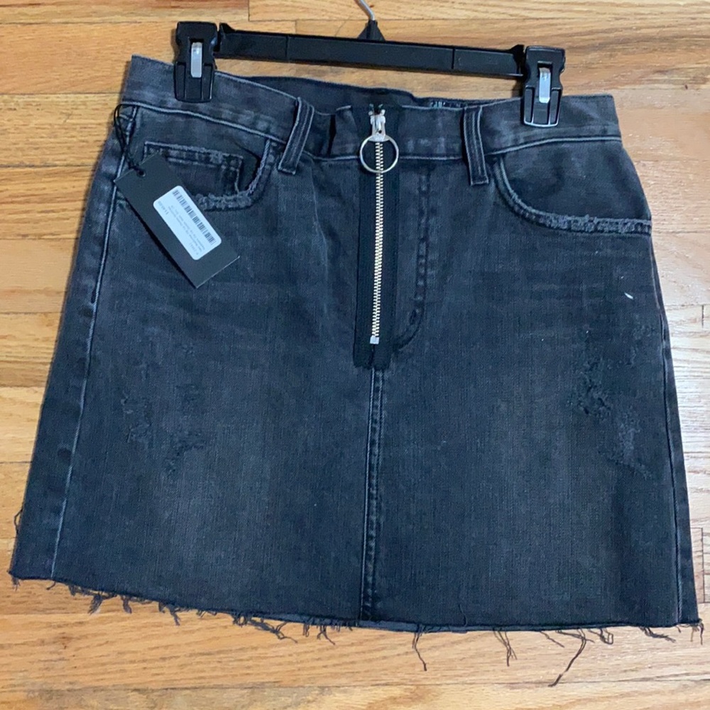 SIWY Madonna Zip Up Denim Skirt.